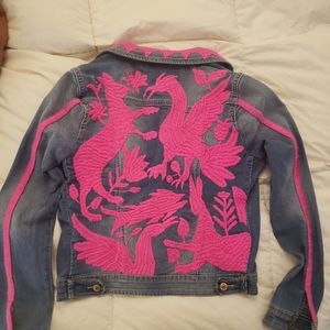Super cool one of a kind otomi jean jacket small